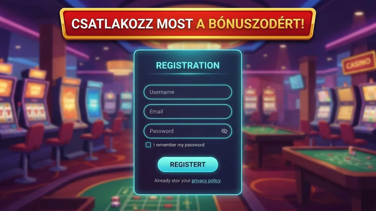 Regisztráció bónusszal